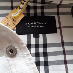 美品！ BURBERRY バーバリー ジャケット ホワイト　サイズM　綿100% クリーニング済み ブラックレーベル　usedの画像