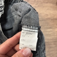 レディース　デニム　カーゴパンツ　Mの画像
