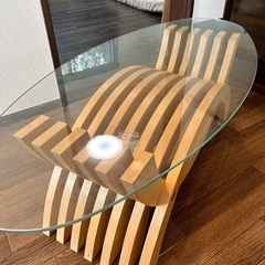 ガラステーブル　オリジナルデザイナーズの画像