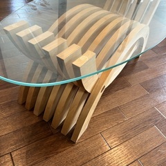 ガラステーブル　オリジナルデザイナーズの画像