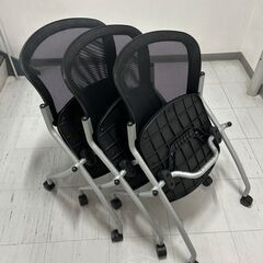  椅子　折り畳み　3セット（中古）の画像