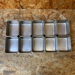 C(7646) EBM 18-8 深型組バット 10個セット ステンレス 中古品 業務用 厨房用品 飲食店 店舗用 調理用の画像