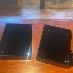 美しい漆塗文箱 金蒔絵螺鈿細工 箱つきの画像