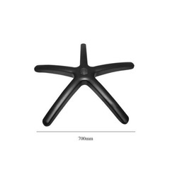 オフィスまたはゲーミングチェアの5本足ベースの部品の画像