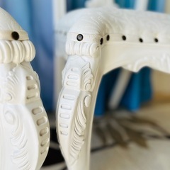 ロココ調イタリア製ダイニングチェア2脚セットの画像