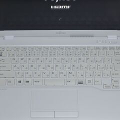 中古軽量ノートパソコン 富士通 UH75/C3 Windows11+office core i7-8565U/メモリ8GB/SSD256GB/13.3インチ/WEBカメラ/無線内蔵の画像