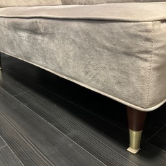 LOWYAベルベット調2人掛けソファーの画像