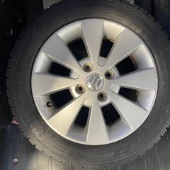 スズキ純正アルミ付き14インチスタッドレスセットの画像