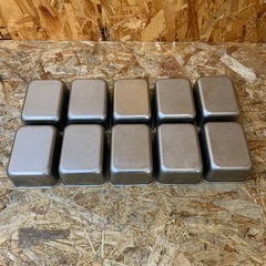 C(7647) EBM 18-8 深型組バット 10個セット ステンレス 中古品 業務用 厨房用品 飲食店 店舗用 調理用の画像