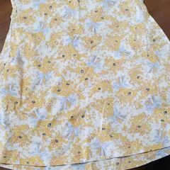 ワンピース　花柄　リボン柄　袖無しの画像