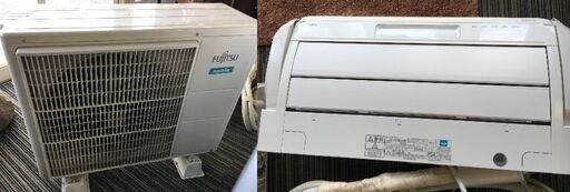 ♪富士通 冷房・暖房兼用 ルームエアコン AS-XN56H2W/室外ユニット AO-XN56H2 2018年製 動作未確認 現状品 (NF251104)Zi-2320