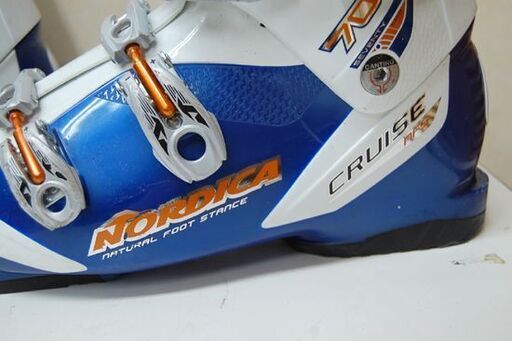 27.0～27.5cm NORDICA スキーブーツ CRUISE NF5 SEVENTY ホワイト×ブルー 70 スキー靴 ノルディカ クルーズ 札幌市 清田区 平岡