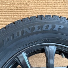 【美品】スタッドレス4本セット ダンロップ WM02 195/70R15 溝8mmの画像