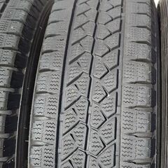 冬 バネット ボンゴ タウンエース【富山】175R14 LT ８PR 日本製 ブリヂストン ブリザック VL１ 中古４本 ８プライ 商用車 バン トラックの画像