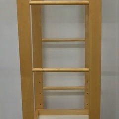 木製ハンガーシェルフキャスター付き　 ハンガーラック 子供の画像