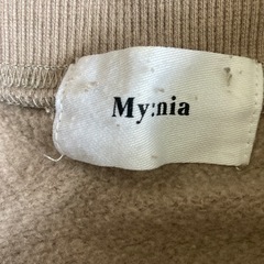 My:nia マイニア ロングワンピース 長袖 ベージュ スウェットの画像