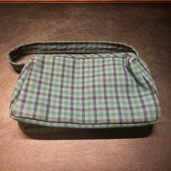 【三軒茶屋で引き渡し】ファミリア風 ハンドメイド ポーチ デニム裏地付きの画像