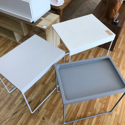 廃盤品 IKEA グランボダ 入れ子式テーブル 3点セット
