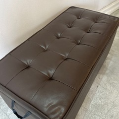 11/10締切！日曜値引き！おもちゃや玄関収納に。収納ボックスソファの画像