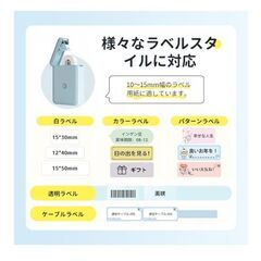 新品　NIIMBOT D110 ラベルライター ラベルプリンター ラベルメーカー 小型 USB充電式　12-15mm幅テープ対応 お名前シールの画像