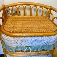 ラタン4段チェスト/籐家具/カントリー風の画像