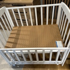 カトージ　ベビーベッド　ハイタイプミニサイズ　プチホワイト
の画像