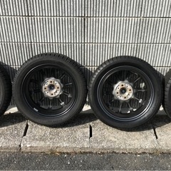 スタッドレス　165/55R15 アイスガード残り山あり　アルミホイール 付き4本セット　状態良好の画像
