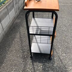 JM20404K)　コーナン ワゴン＜幅：約51cm 高さ：約90cm 奥行：約36cm＞中古品【取りに来られる方限定】　 の画像