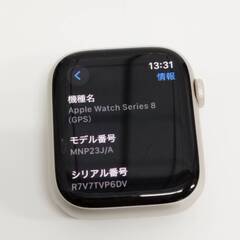 Apple Watch Series 8/GPS/45mm/A2771/スターライト〈MNP23J/A〉の画像