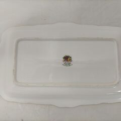 ROYAL ALBERT Old Country Roses 長方形トレイ サンドイッチプレート 英国製 花柄 金彩 ロイヤルアルバート　88299-2-001Aの画像