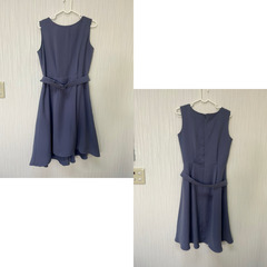 美品 BEAMS HEART ビームスハート ワンピース Mサイズ相当 パープル フレア 上品 きれいめの画像