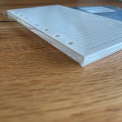 システム手帳 6リング インデックス、メモ帳付き の画像