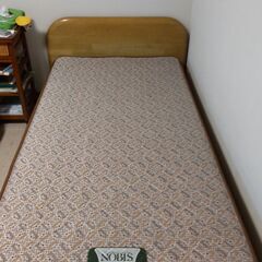 日本ベッド製のシングルベッドのフレーム＆マットレスの画像