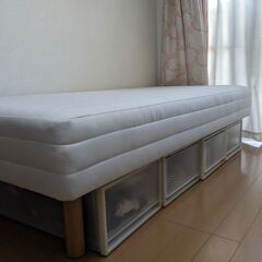 無印良品シングルベッド　ポケットコイルマットレスの画像