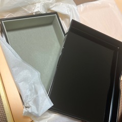 漆芸 鶴 小箱の画像