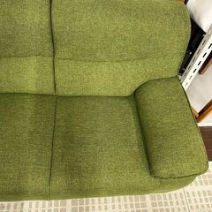 ソファ 二人掛け グリーン系 単身向けの画像