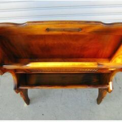 カリモク COLONIAL 2段マガジンラック　コロニアル　アメリカンカントリー　レトロ　アンティーク　天然木　インテリア　Karimoku　317ZSの画像