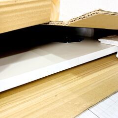 ②【未使用】デスク 幅100cm×奥行50cm 北欧風 パソコンデスク 木製脚 勉強机 シンプル ワークデスク 開封済 E0EY0105の画像