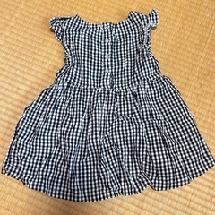 SIMPLE FREE ギンガムチェック 半袖ワンピース 100の画像