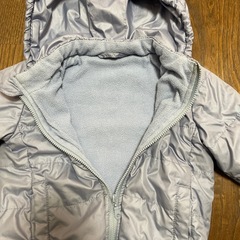 フード付ダウンジャケット  80  アウターの画像