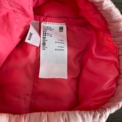 ユニクロ　フード付ダウンジャケット  80  アウターの画像