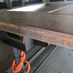 鉄板付きテーブル　お好み焼きテーブル　LPガス用【引き取り限定】の画像