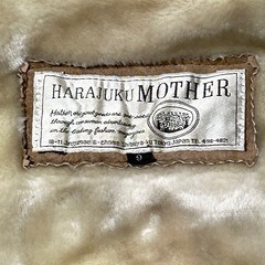 HARAJUKU MOTHER レザーコート ピッグスキン 豚革 9号 Mサイズ オーバーサイズの画像