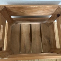 定価7800円⚫︎木箱 キャスター付収納BOX アンティークの画像