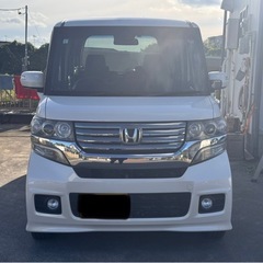 ★車検R8年1月迄★H26年式　NBOXカスタムSSパッケージ　パール　ナビ　純正アルミの画像