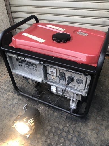 実働　発電機　新ダイワ製　EGR2600 100V 60Hz 2.6kVA