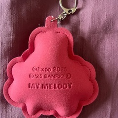 万博　マイメロ　キラキラ　キーホルダー　ミャクミャク　　サンリオの画像
