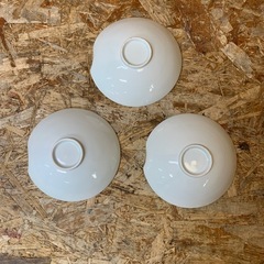 C(7651) 波佐見焼 白磁 深皿 鉢 3個 和食器 盛皿 中皿の画像
