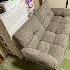 2人掛け左右独立ソファーベットの画像