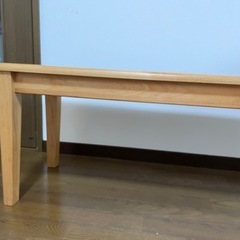 木製ベンチの画像